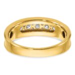 IBGoodman 14k 1 carat Lab Grown Diamond VS/SI+ G+ Seven Stone Complete Polished Men's Ring - Image 5