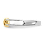 IBGoodman 14k Two-Tone 1/3 carat Lab Grown Diamond VS/SI+ G+ Complete Ladies Wedding Band - Image 3