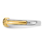 IBGoodman 14k Two-Tone 1/3 carat Lab Grown Diamond VS/SI+ G+ Complete Ladies Wedding Band - Image 3