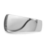 14k White Gold IBGoodman Men's Onyx and Diamond Ring Mounting - Image 5