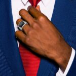 14k White Gold IBGoodman Men's Onyx Ring Mounting - Image 4