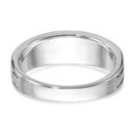 IBGoodman 14k White Gold 1/15 carat Lab Grown Diamond VS/SI+ G+ and Lab Created Blue Sapphire Complete Men's Ring - Image 6