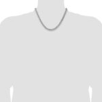 14k White Gold 7.3mm Semi-Solid Miami Cuban Chain - Image 4