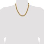 14K 9.3mm Semi-Solid Miami Cuban with Lobster Clasp Chain - Image 4