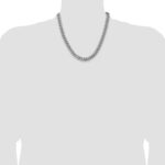 14k White Gold 9.3mm Semi-Solid Miami Cuban Chain - Image 4