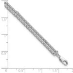 14k White Gold 2 3/4 carat Lab Grown Diamond VS/SI+ G+ Complete Double Strand 7.25 inch with 1 inch extension Bracelet - Image 5