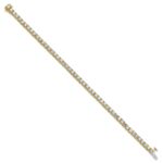 14k 7 carat Lab Grown Diamond VS/SI+ G+ Complete Tennis Bracelet - Image 2