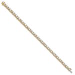 14k 10 carat Lab Grown Diamond VS/SI+ G+ Complete Tennis Bracelet - Image 2