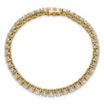 14k 10 carat Lab Grown Diamond VS/SI+ G+ Complete Tennis Bracelet - Image 4