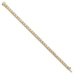 14k 14 carat Lab Grown Diamond VS+ F+ Complete Tennis Bracelet - Image 2
