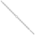 14k White Gold 1 3/8 carat Lab Grown Diamond VS/SI+ G+ Complete 7 inch with 1 inch extension Bracelet - Image 2