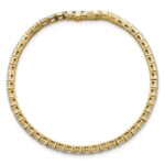 14k 5 carat Lab Grown Diamond VS/SI+ G+ Complete Emerald Tennis Bracelet - Image 4
