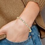 14k 10 carat Lab Grown Diamond VS+ F+ Complete Emerald Bezel Set Tennis Bracelet - Image 7