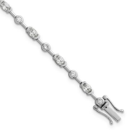 14kw 2 1/5ct Lab Grown Dia VS+ F+ Bracelet