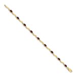 10k Fancy Diamond and Garnet Bracelet - Image 2