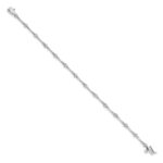 10k White Gold Diamond Bracelet - Image 2