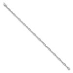 10k White Gold Diamond Bracelet - Image 2