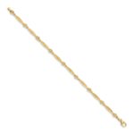 14k Complete 1/20 carat Diamond Heart 7 inch Bracelet - Image 2