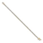 14k 1 carat Lab Grown Diamond VS/SI+ G+ Complete 7 inch Fancy Tennis Bracelet - Image 2