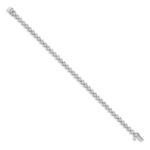 14k White Gold Complete 2 carat Diamond Illusion Setting 7 inch Tennis Bracelet - Image 2