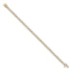 14k 2 carat Lab Grown Diamond VS/SI+ G+ Complete 7.25 inch Fancy Tennis Bracelet - Image 2