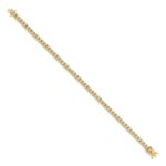 14k Complete 1 carat Diamond Illusion Setting 7 inch Tennis Bracelet - Image 2