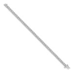 14k White Gold Complete 2 carat Diamond Illusion Setting 7 inch Tennis Bracelet - Image 2