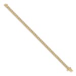 14k Complete 2 carat Diamond Illusion Setting 7 inch Tennis Bracelet - Image 2