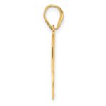 14k Polished Block Number 23 Pendant - Image 2
