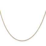 14K .7mm Box with Lobster Clasp Chain - Image 2