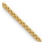 14K 1.5mm Box with Lobster Clasp Chain