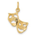14k Comedy/Tragedy Charm - Image 3