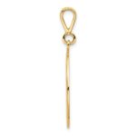 14k Polished and Textured Large Masonic Symbol Pendant - Image 2