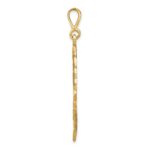 14k Filigree Lions Head Pendant - Image 2