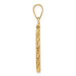 Wideband Distinguished Coin Jewelry 14k Polished Rope 16.5mm x 1.35mm Screw Top Coin Bezel Pendant - Image 2
