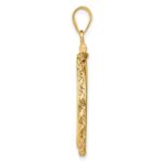 Wideband Distinguished Coin Jewelry 14k Polished Rope 22.0mm x 1.9mm Screw Top Coin Bezel Pendant - Image 2