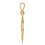 14K Reversible Praying Hands and Serenity Prayer Pendant - Image 2