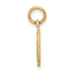 14K Eternal Life Cross in Circle Charm - Image 2