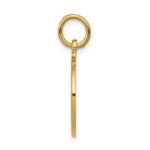 14K Satin and Polished COMMUNION Round Disc Charm - Image 2