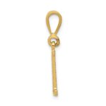 14k Textured Initial H Charm - Image 2
