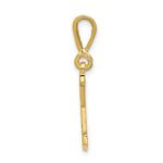 14k Textured Initial K Charm - Image 2
