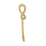 14k Textured Initial L Charm - Image 2