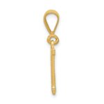 14k Textured Initial M Charm - Image 2