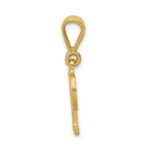 14k Textured Initial P Charm - Image 2
