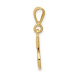 14k Textured Initial S Charm - Image 2