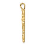 14k Nugget Cross Pendant - Image 2