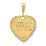 14k Reversible 50th ANNIVERSARY / OUR LOVE GROWS STRONGER EVERY YEAR Charm - Image 4