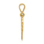 14k Reversible FOR MY WONDERFUL SISTER / YOU MEAN SO MUCH Heart Charm - Image 2