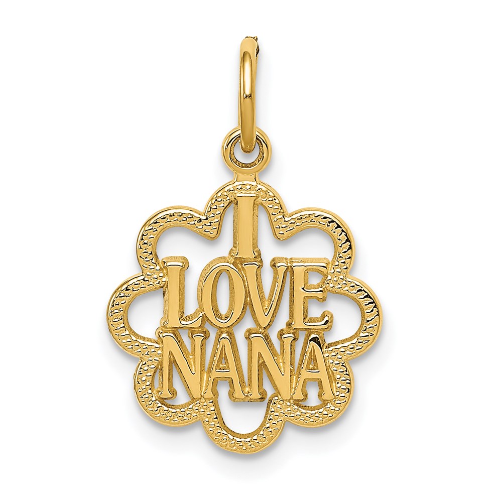 C1710.jpg 14k I LOVE NANA Charm - Image 1