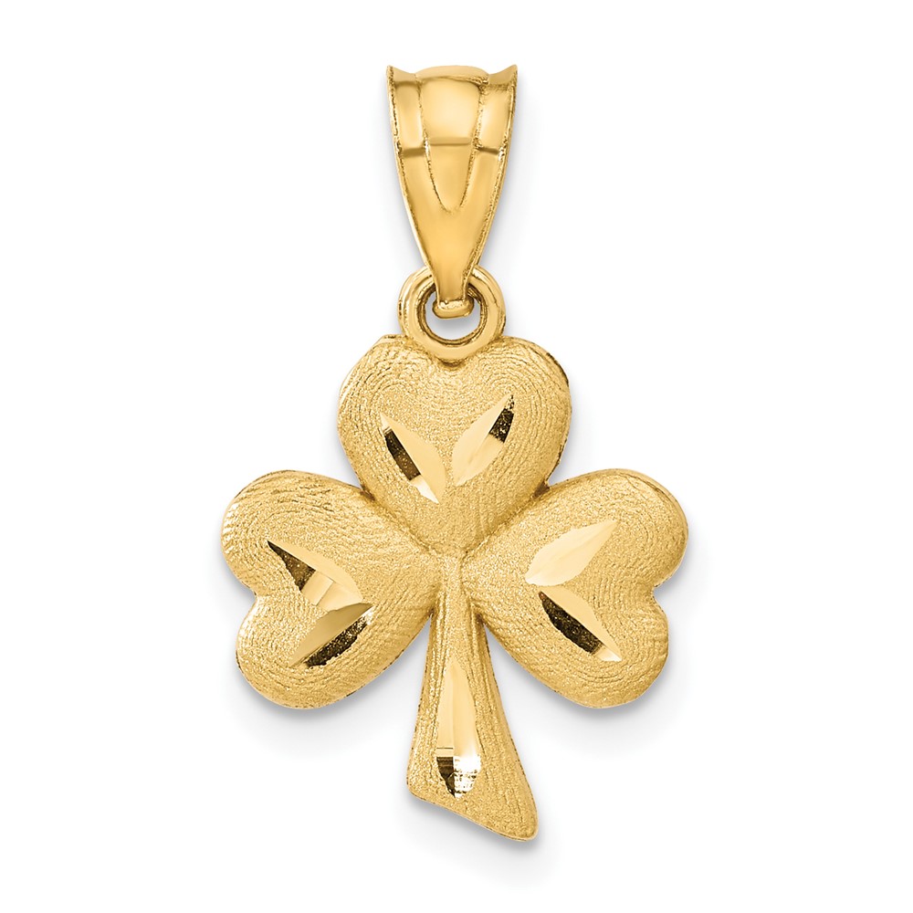 C1741.jpg 14k Shamrock Charm - Image 1